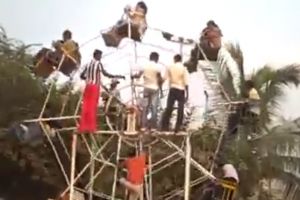 Wahana bianglala bertenaga manusia ini bikin kagum, kamu berani coba?