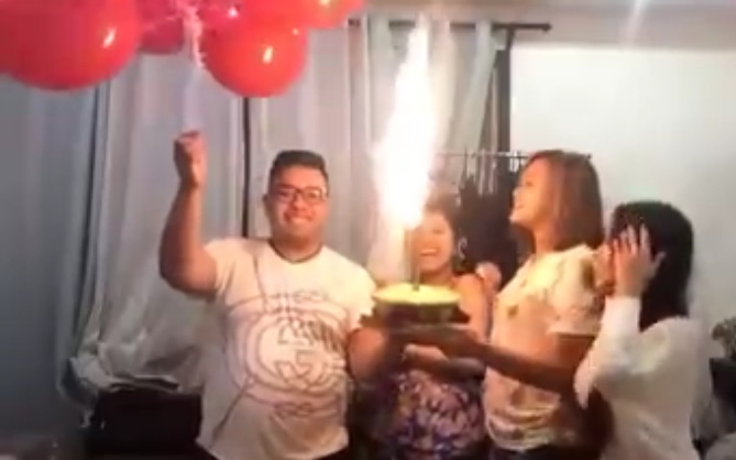 Kembang api bikin keceriaan ulang tahun pria ini sirna, kok bisa?
