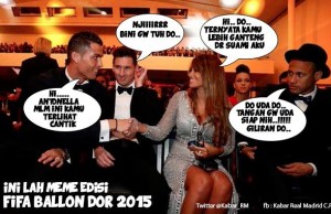 15 Meme kocak Ballon d'Or 2015 yang bikin ketawa ngakak