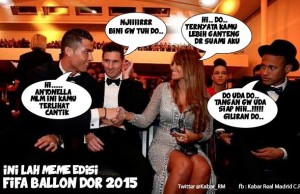 15 Meme kocak Ballon d'Or 2015 yang bikin ketawa ngakak 15 Meme kocak Ballon d'Or 2015 yang bikin ketawa ngakak