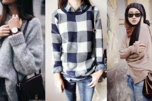 15 Inspirasi simple chic sweater ini cocok kamu kenakan di musim hujan
