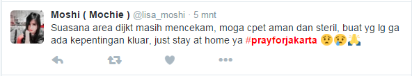 #PrayForJakarta jadi trending topic di media sosial Twitter