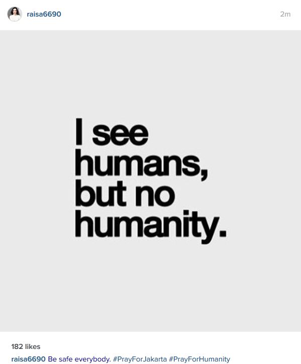 Para artis ikut bersuara soal teror di Sarinah, ini kata mereka Para artis ikut bersuara soal teror di Sarinah, ini kata mereka