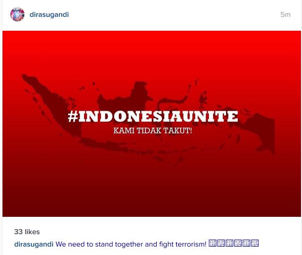 Para artis ikut bersuara soal teror di Sarinah, ini kata mereka