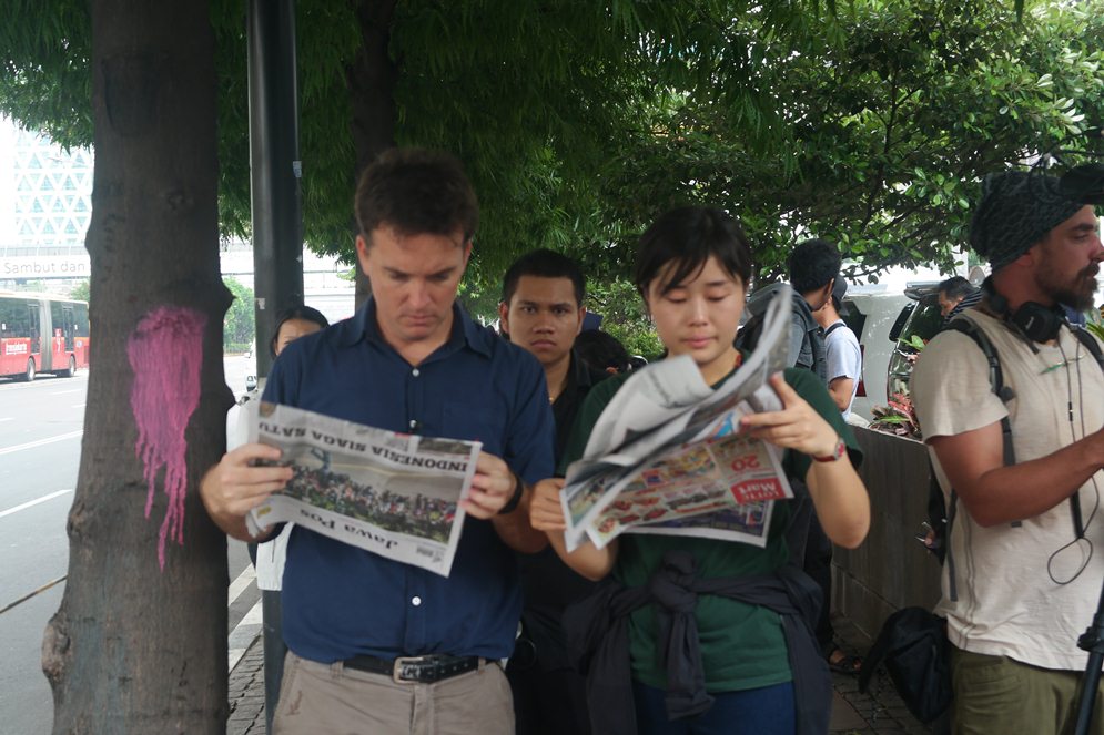 Ketika jurnalis media asing meliput peristiwa bom Sarinah