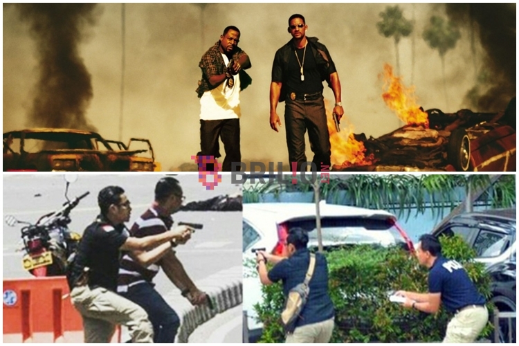 7 Aksi polisi Indonesia sergap teroris mirip aksi di film Bad Boys