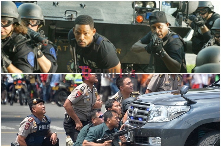 7 Aksi polisi Indonesia sergap teroris mirip aksi di film Bad Boys