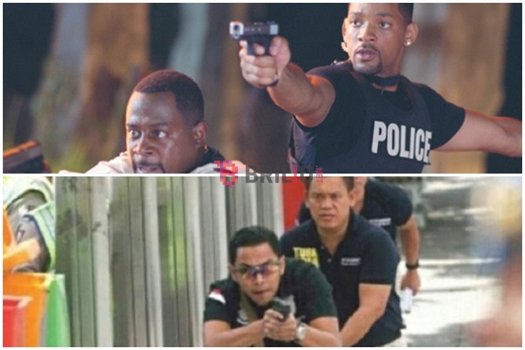 7 Aksi polisi Indonesia sergap teroris mirip aksi di film Bad Boys