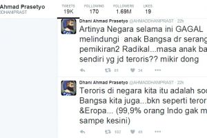 Kicauan baru Ahmad Dhani soal gerakan teroris picu kontroversi baru