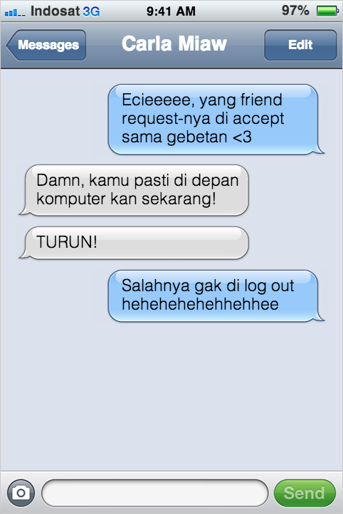 20 SMS imajiner dari kucing ini bikin ketawa ngakak, lucu abis! 20 SMS imajiner dari kucing ini bikin ketawa ngakak, lucu abis!