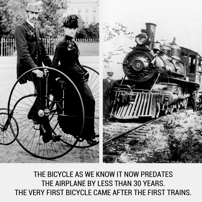  Sepeda, kereta api, & pesawat terbang ternyata tercipta di hari sama