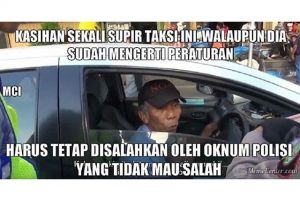 24 Meme lucu polisi tilang sopir taksi yang bikin ketawa ngakak