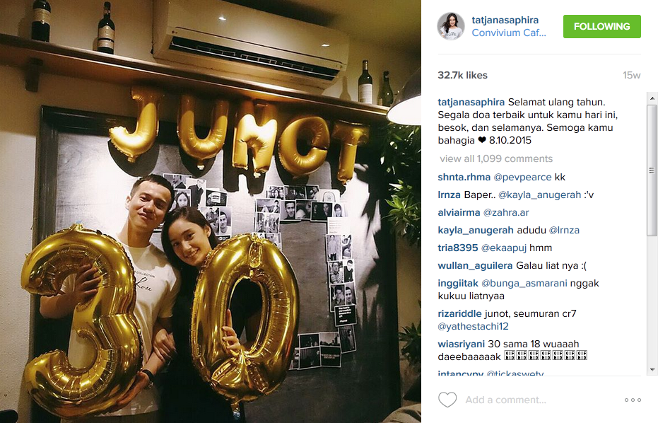 Bikin ngiri! Beda usia 12 tahun, Tatjana-Junot umbar kemesraan