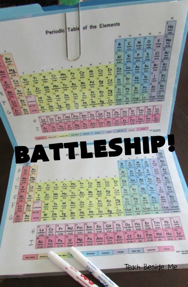 Cara kreatif, ajarkan tabel periodik dengan permainan kapal perang