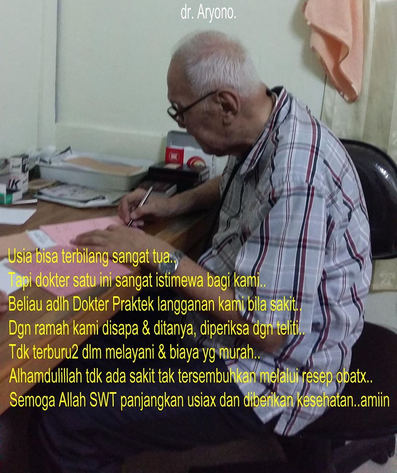 Cerita dokter senior Aryono, dedikasi profesinya bikin haru....