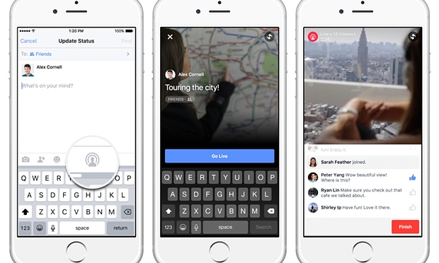 Saingi Periscope, Facebook luncurkan layanan live video