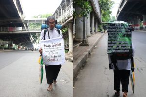 Ahmad jalan kaki Surabaya-Jakarta kampanyekan ISIS bukan bagian Islam