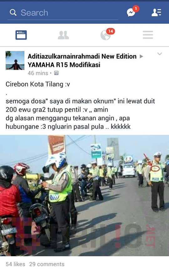 'Kota Tilang' sebutan baru untuk Cirebon, ini bukti menurut netizen