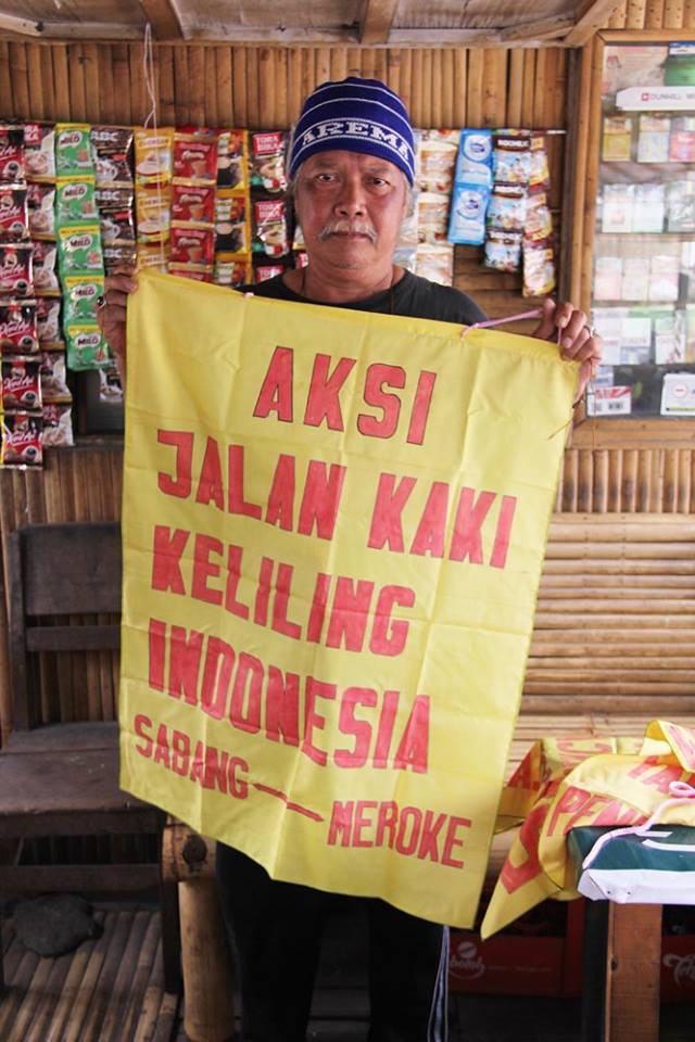 Tuntut keadilan, Indra Azwan jalan kaki keliling Indonesia