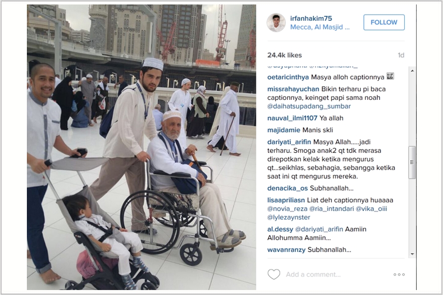 Foto Irfan Hakim ketika umroh bikin ribuan netizen nangis, kenapa ya?