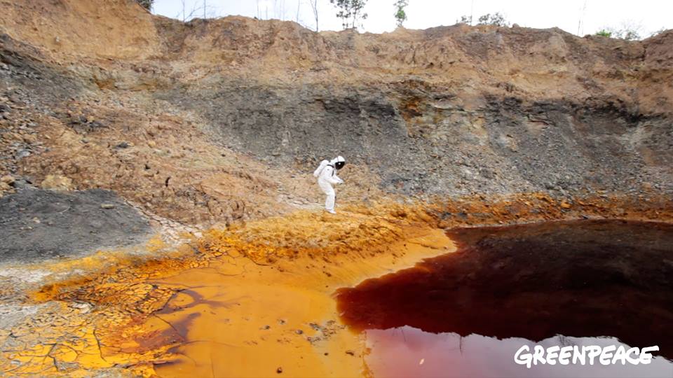 Foto-foto kerusakan alam di Kalimantan akibat tambang batubara