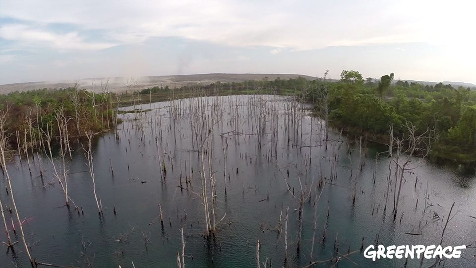 Foto-foto kerusakan alam di Kalimantan akibat tambang batubara