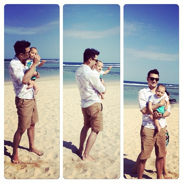 14 Artis ganteng Indonesia gendong anak ini bikin hati berdesir, aw!