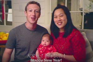 Rayakan Imlek, Mark Zuckerberg hadiahi putrinya nama China