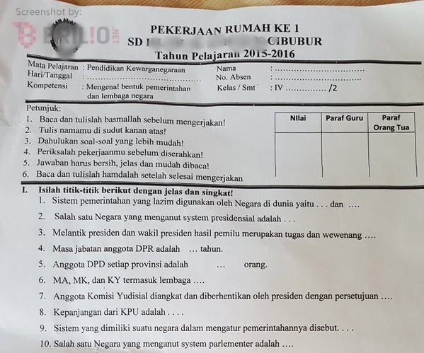 Pertanyaan untuk kelas 4 SD ini sampai bikin dosen terheran-heran Pertanyaan untuk kelas 4 SD ini sampai bikin dosen terheran-heran