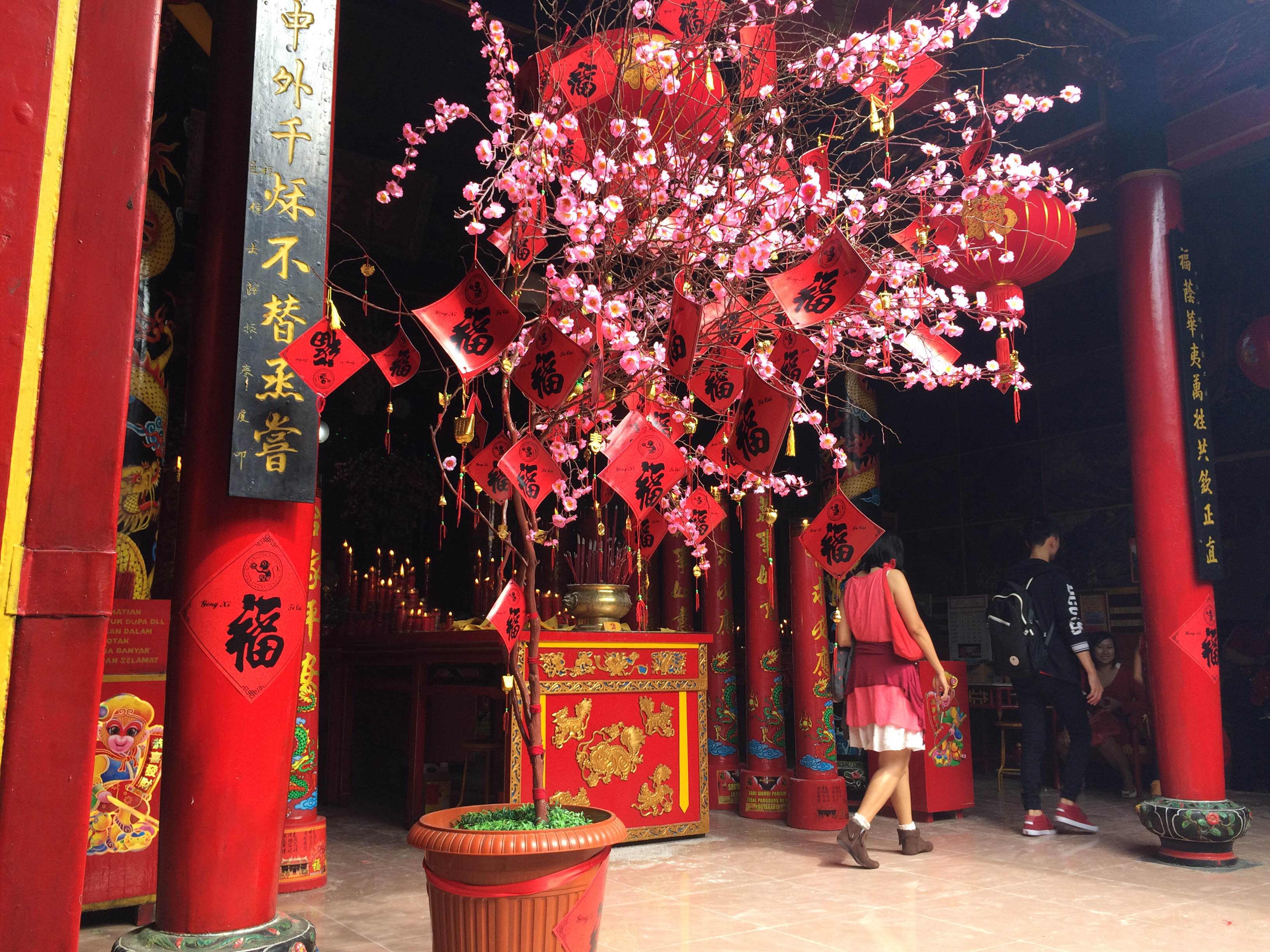 Meriahnya Imlek Monyet Api di klenteng Hok Tik Bio, gong xi fa cai!