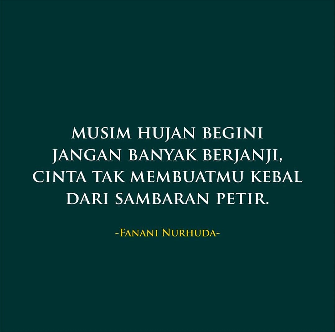 20 Kata bijak asmara ala Fanani Nurhuda, bikin hatimu tengkurap!
