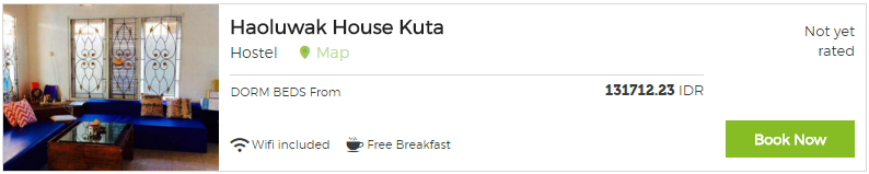 20 Penginapan di Kuta ini bertarif mulai Rp 60 ribu per malam, wow!