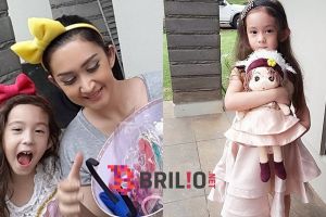 Mikhaela, putri Nafa Urbach yang berwajah bule, bikin gemes!