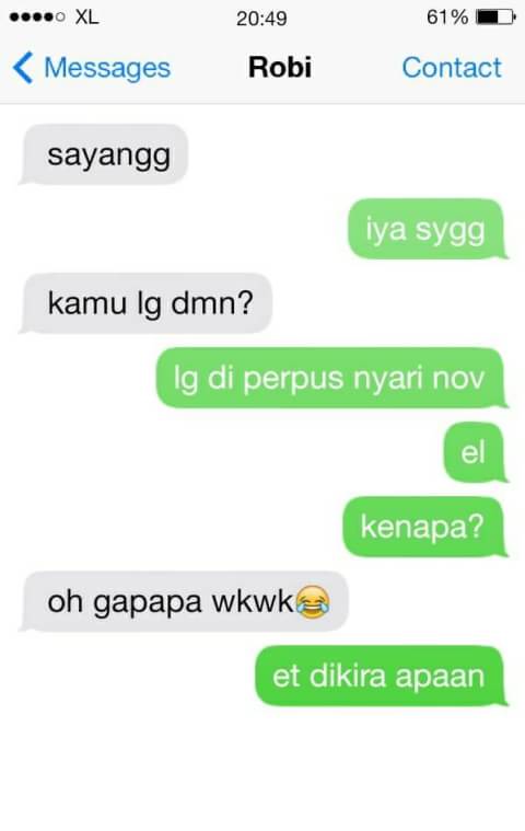 SMS 'drama' percintaan anak muda ini bikin 'baper' juga menggelikan