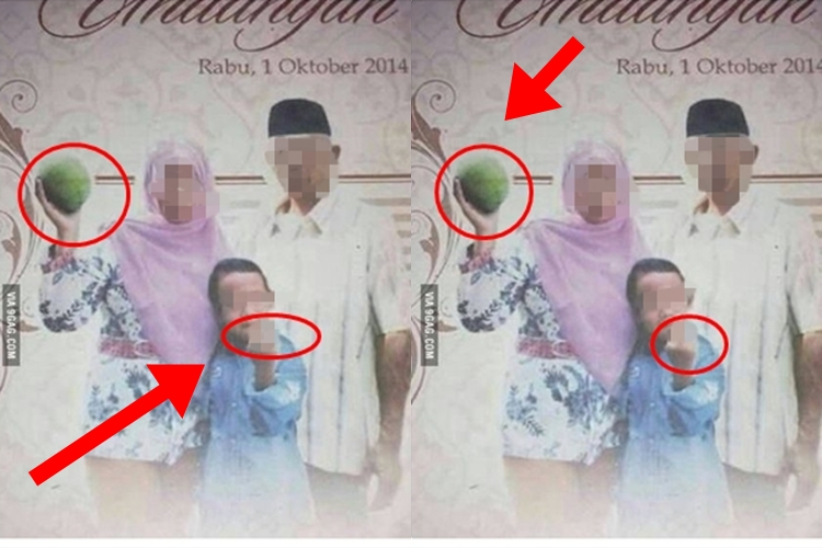 Undangan ini bikin heboh medsos, ada acungan jari tengah & buah kelapa