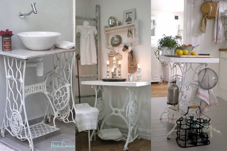 Dibuang sayang, sulap mesin jahit lawas jadi 7 furniture unik ini!