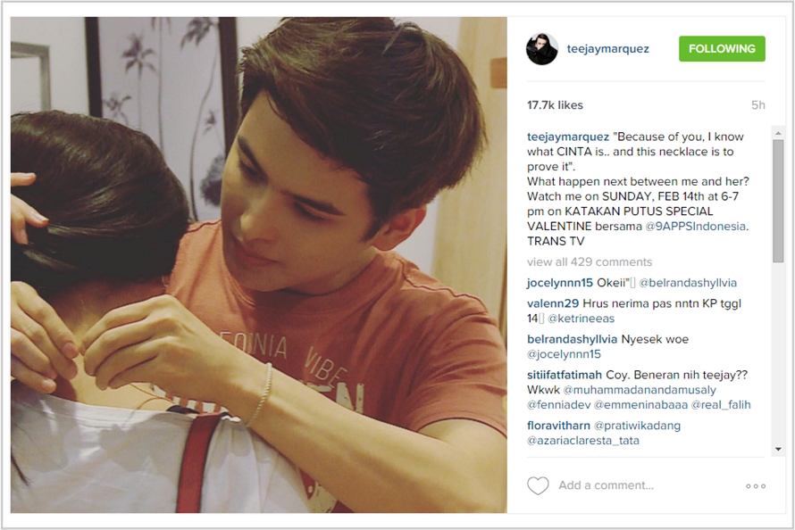 Gadis cantik Indonesia bikin Teejay Marquez jatuh hati, benarkah?