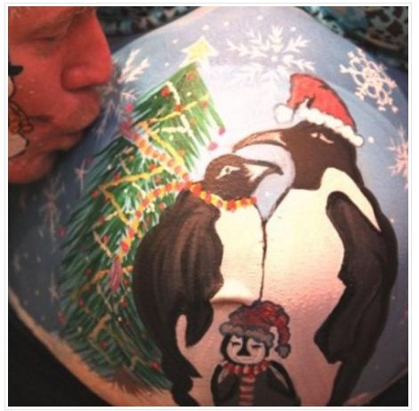 17 Lukisan di perut ibu hamil bikin kamu ingin segera menikah, aww! 