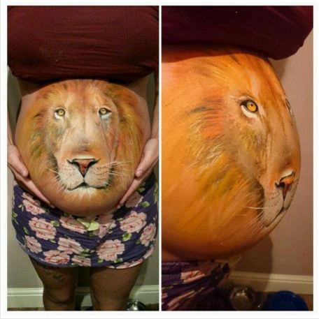 17 Lukisan di perut ibu hamil bikin kamu ingin segera menikah, aww! 