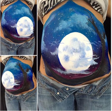 17 Lukisan di perut ibu hamil bikin kamu ingin segera menikah, aww! 