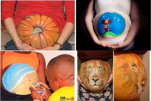 17 Lukisan di perut ibu hamil bikin kamu ingin segera menikah, aww! 