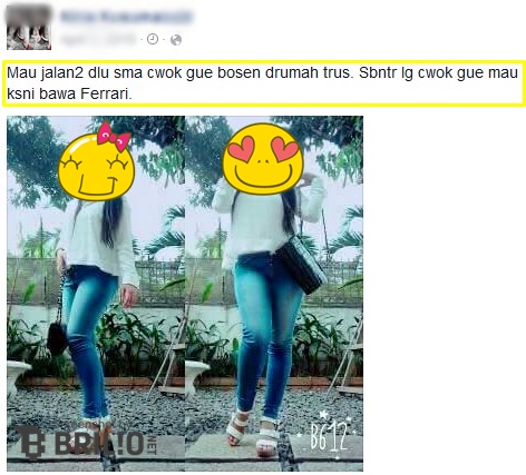 Gadis ABG suka pamer dan menghina orang, bikin geram netizen! Gadis ABG suka pamer dan menghina orang, bikin geram netizen!