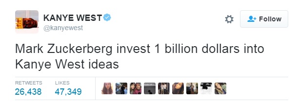 Benarkah Mark Zuckerberg investasi Rp 13 triliun demi ide Kanye West?
