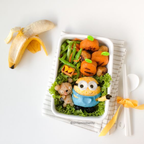 10 Bekal makan siang Minions ini bikin nggak tega buat makannya, duh!