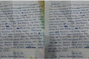 Surat dari adik-adik untuk mahasiswa KKN ini bikin haru, so sweet deh!
