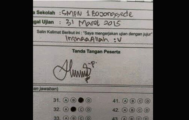 30 Jawaban ujian sekolah ini lucunya kebangetan, bikin ngakak seharian