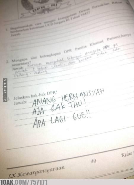 30 Jawaban ujian sekolah ini lucunya kebangetan, bikin ngakak seharian