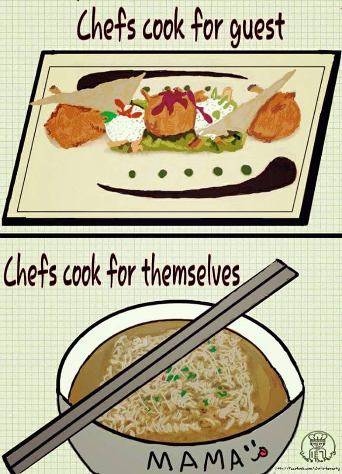 20 Meme kehidupan koki ini dijamin bikin kamu menghargai makananmu