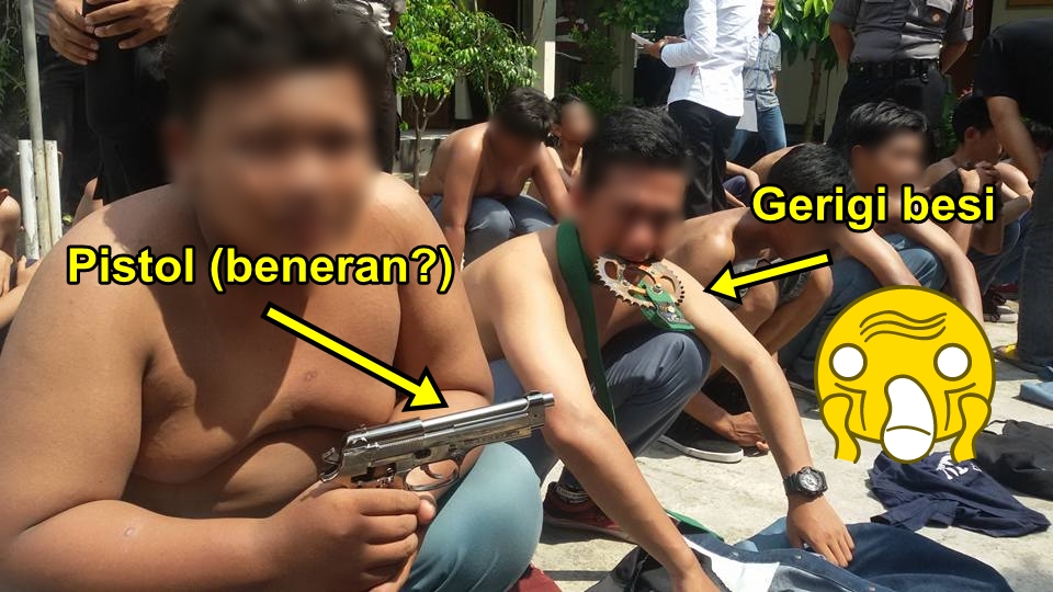 Jangan ditiru! Senjata tawuran pelajar SMA ini bikin mengelus dada Jangan ditiru! Senjata tawuran pelajar SMA ini bikin mengelus dada