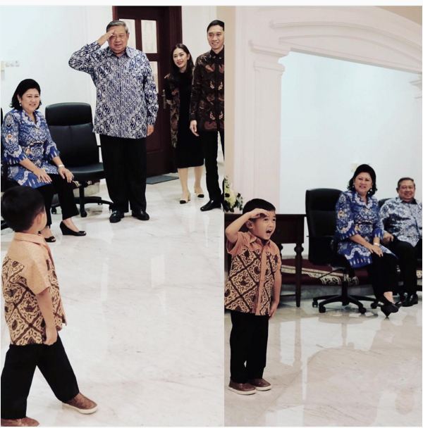 Lucunya Airlangga, cucu SBY yang imut dan kharismatik